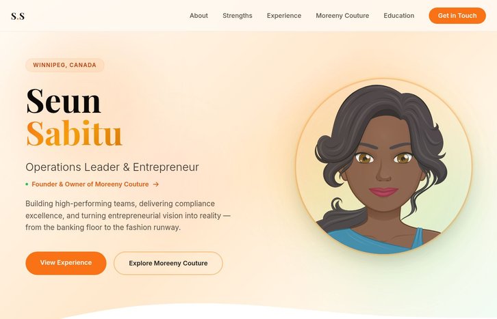 Screenshot of Seun Sabitu